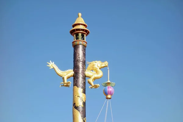 Vue Des Lanternes Célestes Tiandeng Palais Pureté Céleste Palais Qianqing — Photo