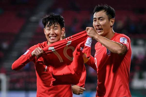 Dong Won Destra Son Heung Min Della Corea Del Sud — Foto Stock