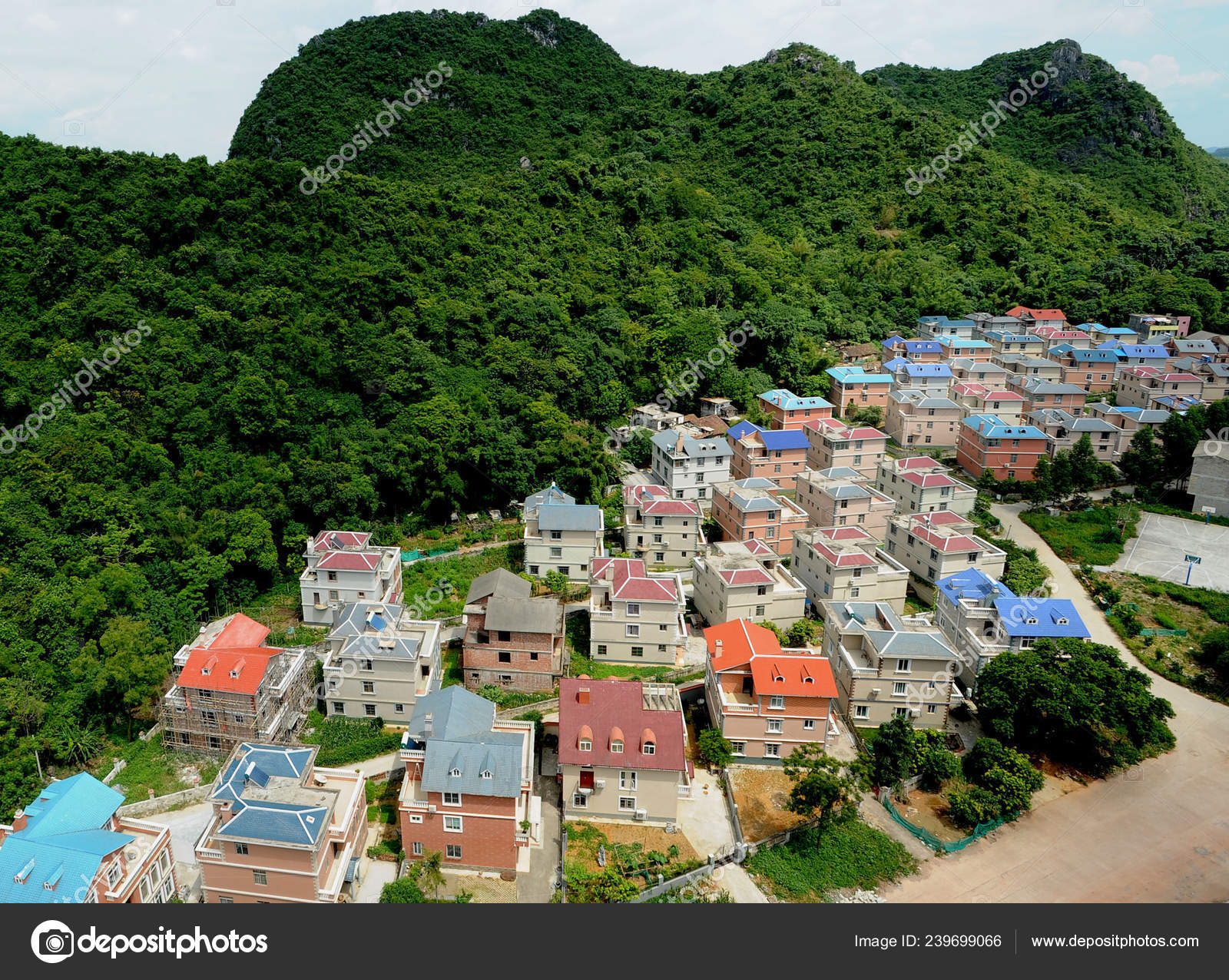 Aerial View Jiebei New Village Danyang City East China Jiangsu