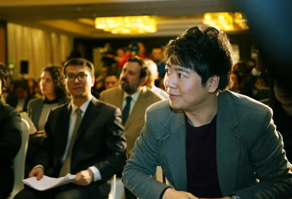 Китайский Пианист Ланг Ланг Принял Участие Пресс Конференции Рамках Года — стоковое фото