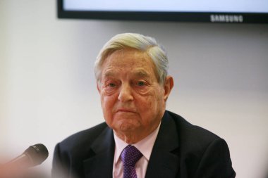 Billionaire investor George Soros, chairman of Soros Fund Management and founder of The Open Society Institute, attends a launch event for his new book 