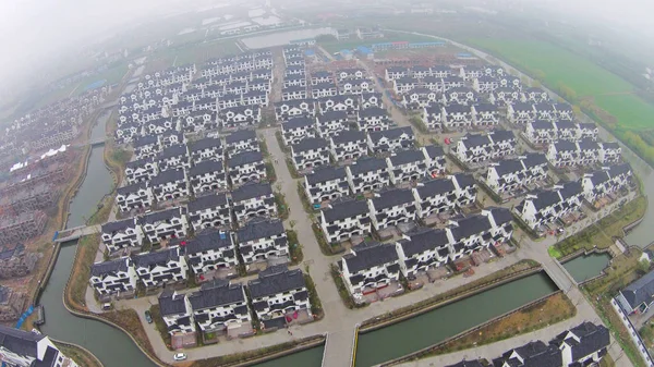 Vista Aérea Jiebei New Village Ciudad Danyang Provincia Jiangsu Este — Foto de Stock