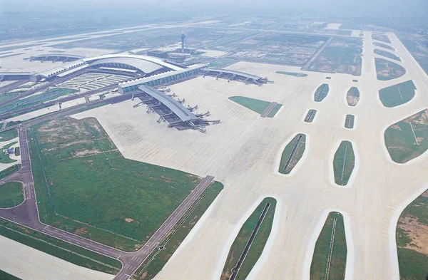 Allmän Över Guangzhou Baiyun International Airport Guangzhou City Sydkinesiska Guangdong — Stockfoto