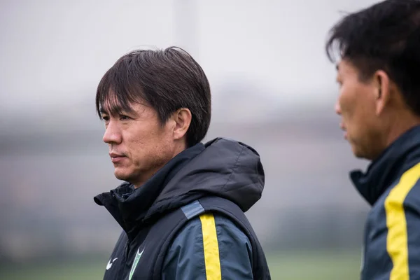 Pelatih Dan Manajer Sepak Bola Korea Selatan Hong Myung Kiri — Stok Foto