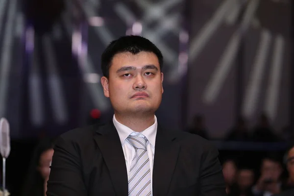 Bývalý Čínský Basketbalová Hvězda Yao Ming Účastní Slavnostního Pro Čínské — Stock fotografie