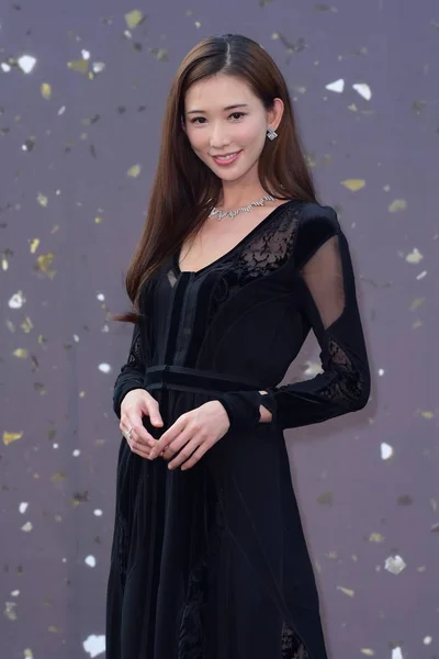 Тайваньская Модель Актриса Линь Цзи Лин Приняла Участие Церемонии Открытия — стоковое фото