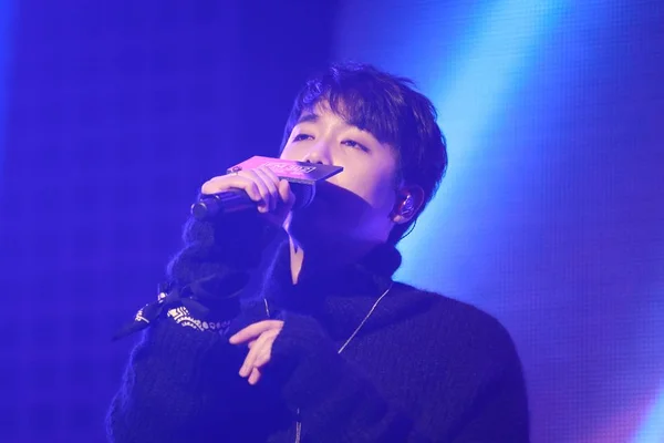 Cantante Actor Lee Hong Del Grupo Infantil Surcoreano Ftisland Presenta —  Fotos de Stock