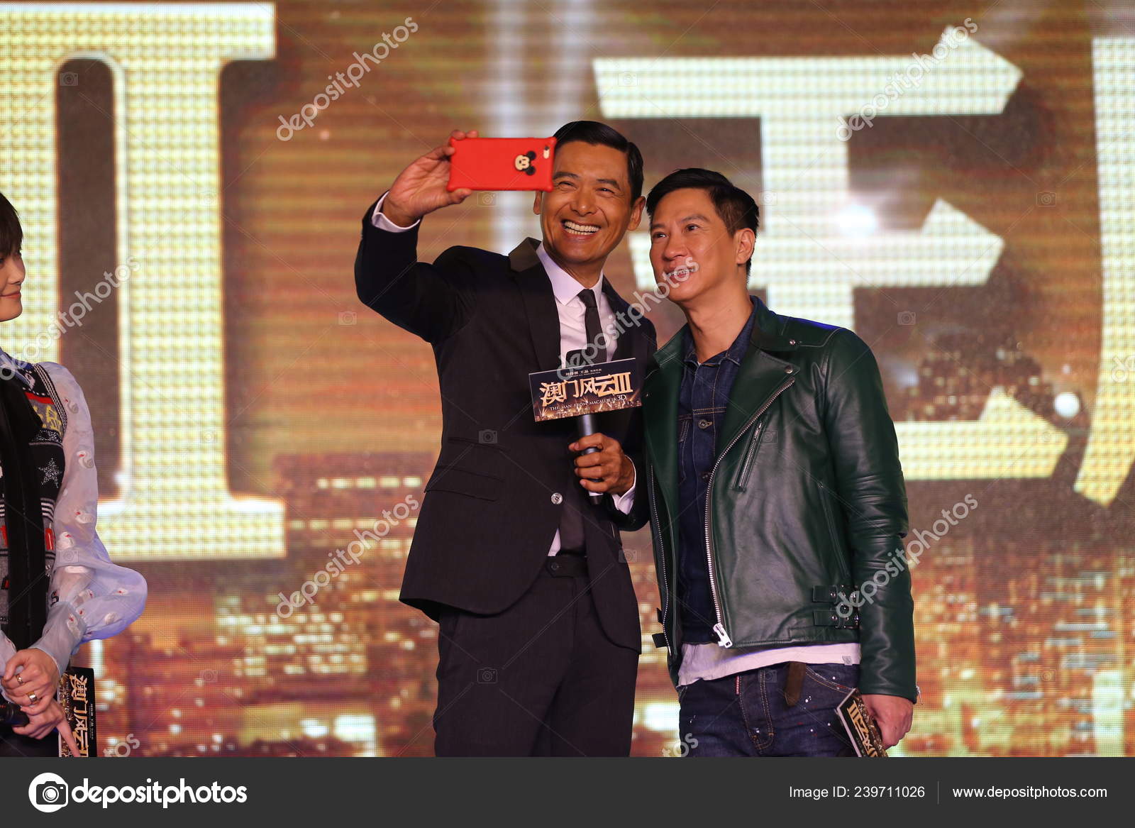 Hong Kong Actors Chow Yun Fat Left Nick Cheung Pose Stock Editorial Photo C Chinaimages 239711026 https depositphotos com 239711026 stock photo hong kong actors chow yun html