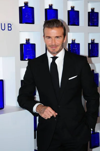 Mantan Bintang Sepak Bola Inggris David Beckham Berpose Selama Pesta — Stok Foto