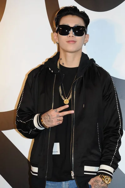 Chanteur Acteur Coréen Américain Jay Park Jae Beom Pose Lors — Photo