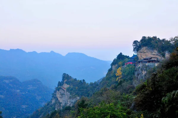Paisaje Las Montañas Wudang Ciudad Shiyan Provincia Central Chinas Hubei —  Fotos de Stock