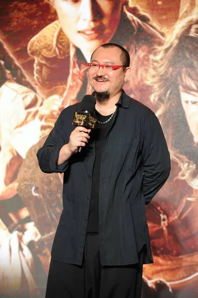 Chinese Director Wuershan Speaks Press Conference His New Movie Mojin — Stock Photo, Image