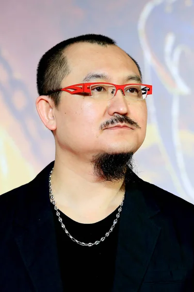 Réalisateur Chinois Wuershan Assiste Une Conférence Presse Pour Promouvoir Son — Photo