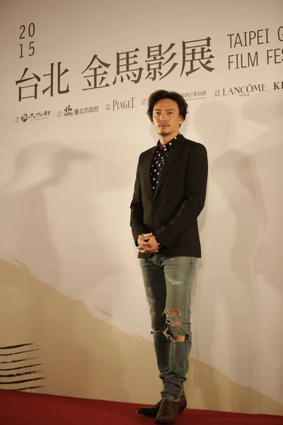 Aktor Tajwańskich Chang Chen Uczęszcza Zdarzenie Dla Kandydatów Award Najlepszy — Zdjęcie stockowe