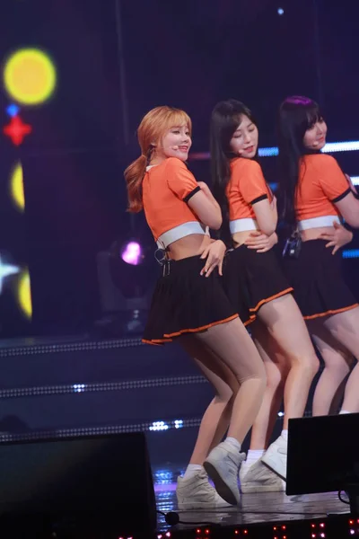 Νότιας Κορέας Κορίτσι Ομάδα Aoa Εκτελεί Mbn Ήρωας Συναυλία Κατά — Φωτογραφία Αρχείου