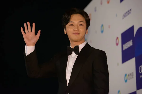 Actor Surcoreano Byun Han Llega Alfombra Roja Para Los 36º — Foto de Stock
