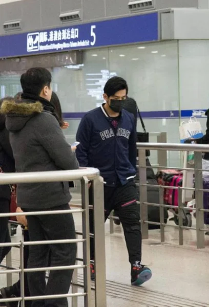 Taiwanese Singer Actor Jay Chou Pictured Shanghai Pudong International Airport — Stock Photo, Image