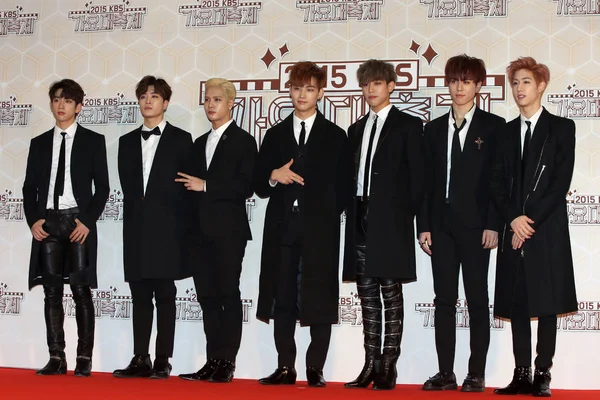 Mitglied Der Chinesisch Südkoreanischen Boygroup Got7 Auf Dem Roten Teppich — Stockfoto