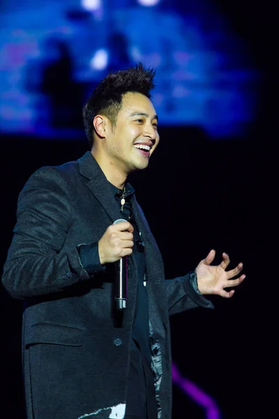 Taiwanees Zangeres Wilber Pan Presteert Niet Dezelfde Jeugd Concert Nanjing — Stockfoto