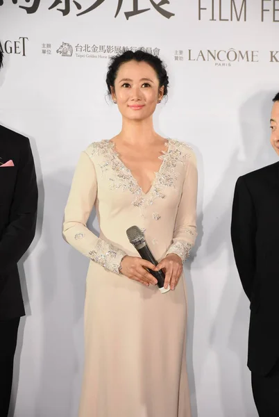 中国の女優 趙タオ 2015 台北金馬映画祭台北 2015 日の間に最高の映画賞の候補者のイベントに出席します — ストック写真