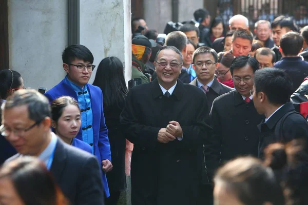 Liu Chuanzhi Centro Presidente Legend Holdings Limited Marcha Después Ceremonia —  Fotos de Stock