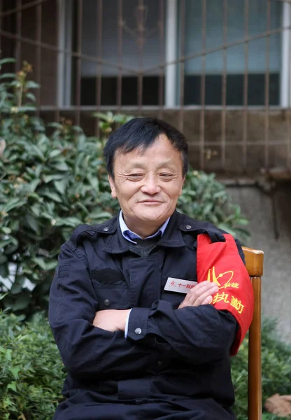 Kínai Biztonsági Quanshou Aki Hasonlít Alibaba Csoport Elnöke Jack Yun — Stock Fotó