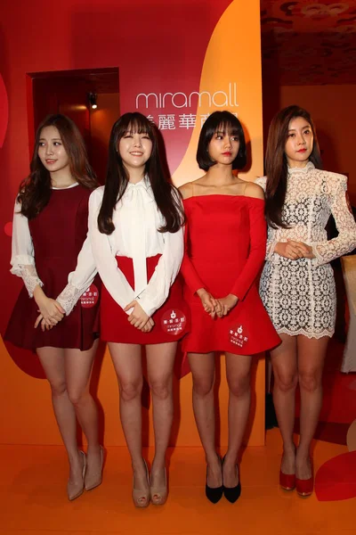 Four Members South Korean Girl Group Girl Day Attend Fan — Stock Photo, Image