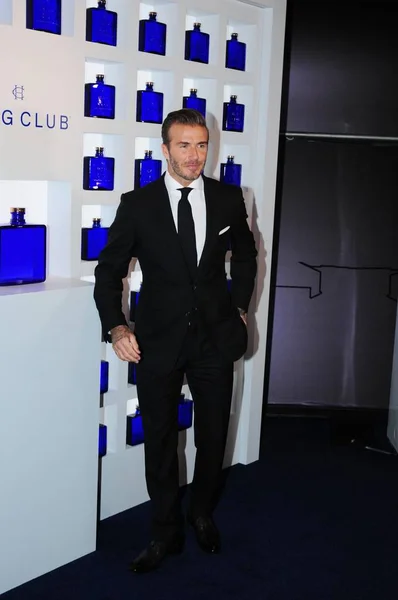 Mantan Bintang Sepak Bola Inggris David Beckham Berpose Selama Pesta — Stok Foto