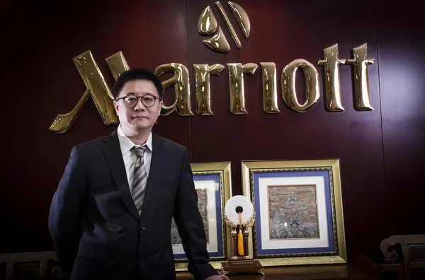 File Lin Cong Vicepresidente Gran China Marriott International Representa Una —  Fotos de Stock