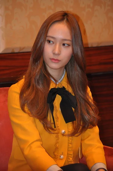 Amerikansk Sångerska Och Skådespelerska Krystal Jung Jung Sydkoreanska Tjej Grupp — Stockfoto