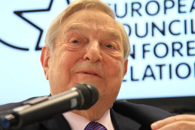 Billionaire investor George Soros, chairman of Soros Fund Management and founder of The Open Society Institute, speaks at a launch event for his new book 