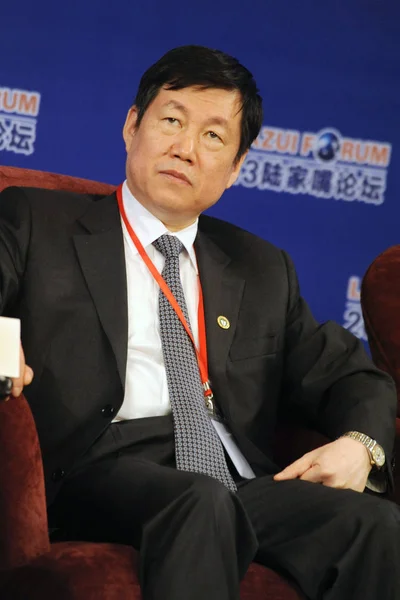 Zhang Yun Entonces Vicepresidente Presidente Del Banco Agrícola China Abc —  Fotos de Stock
