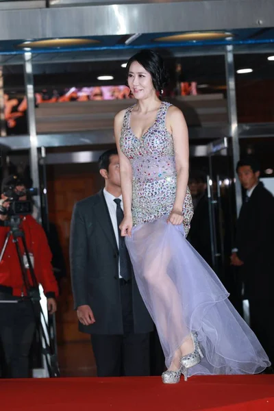 2015 回大鐘賞映画賞韓国 ソウルでのレッド カーペットに到着した韓国女優チェ — ストック写真