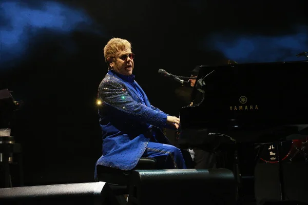 Cantor Compositor Inglês Elton John Apresenta Seu Concerto Elton John — Fotografia de Stock