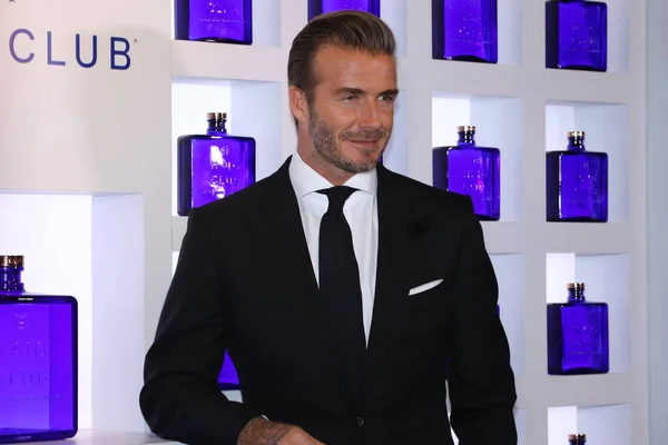 Voormalig Engels Voetbal Ster David Beckham Vormt Tijdens Haig Club — Stockfoto