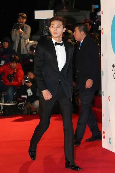 Actor Surcoreano Park Seo Joon Llega Alfombra Roja Para Los —  Fotos de Stock