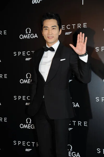 Actor Surcoreano Song Seung Heon Ondea Durante Estreno Película 007 — Foto de Stock