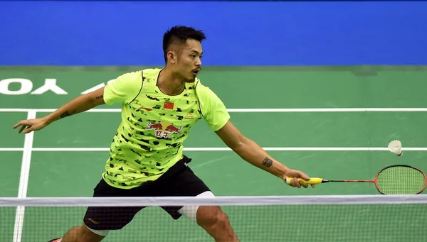 Lin Dan Çin Bir Atış Uzun Için Hong Kong Onların — Stok fotoğraf