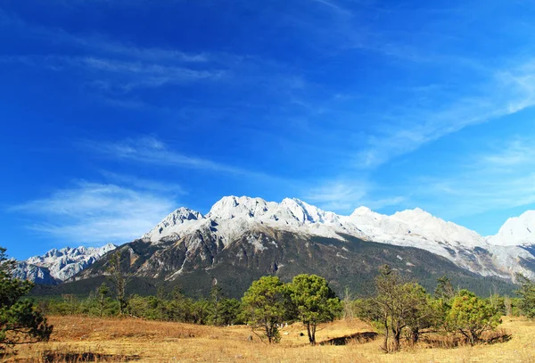 Landschap Van Jade Dragon Snow Mountain Ook Bekend Als Yulong — Stockfoto