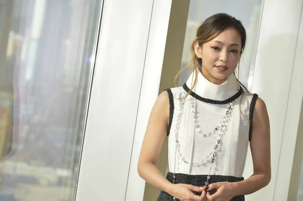 Cantante Attrice Giapponese Namie Amuro Partecipa Una Conferenza Stampa Concerto — Foto Stock