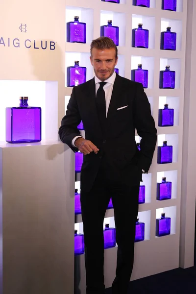 Mantan Bintang Sepak Bola Inggris David Beckham Berpose Selama Pesta — Stok Foto