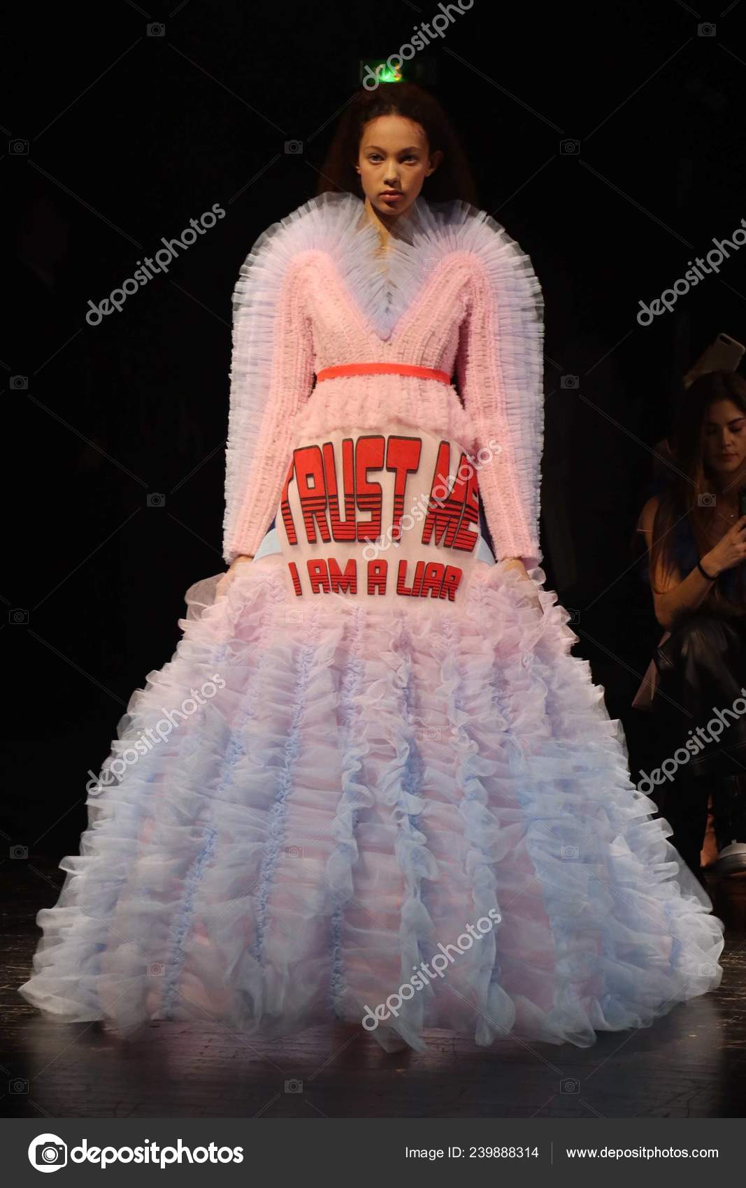 Model Displays New Creation Viktor Rolf Viktor Rolf Fashion Show Stock Editorial Photo C Chinaimages Model Displays New Creation Viktor Rolf Viktor Rolf Fashion Show Stock Editorial Photo C Chinaimages
