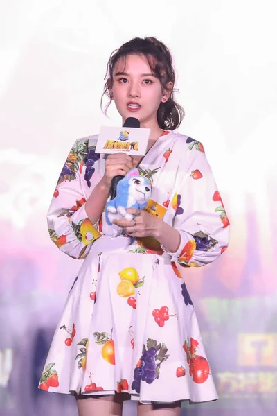 中国女星宋拉丽娜 宋或宋祖尔出席电影 博尼熊 爆炸进入过去 的首映式活动 2019年1月22日 — 图库照片