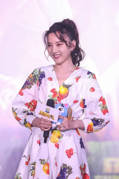 Chinese Actrice Lareina Song Song Zuer Woont Première Evenement Voor — Stockfoto