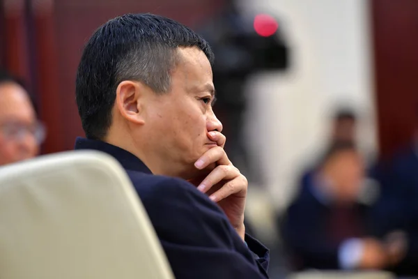 Jack Yun Voorzitter Van Alibaba Group Neemt Deel Aan Een — Stockfoto