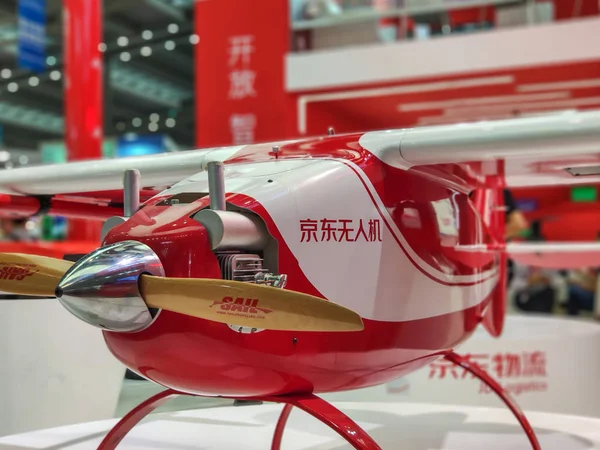 Egy Uav Pilóta Nélküli Légi Jármű Vagy Drone Logistics Kínai — Stock Fotó
