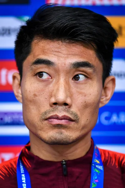 남자의 Zheng Zhi 2019 Afc 아시안 컵에서 에미리트 2019 대표팀에 — 스톡 사진