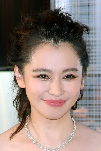 Taiwanees Actrice Vivian Hsu Woont Een Promotioneel Evenement Door Sieraden — Stockfoto