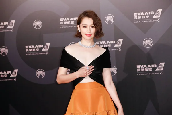 Taiwanese Actress Vivian Hsu Arrives Red Carpet 29Th Golden Melody — Stock Photo, Image