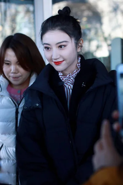 Çinli Oyuncu Jing Tian 2019 Bir Prova Için Geldiğinde Çin — Stok fotoğraf